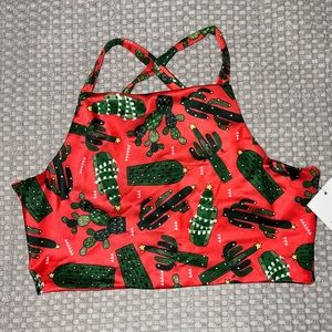 NWT Fused Hawaii H-top bikini top size L Brand New!